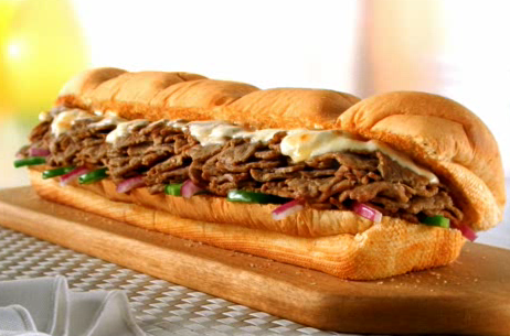 This is Subway's version of the cheesesteak.