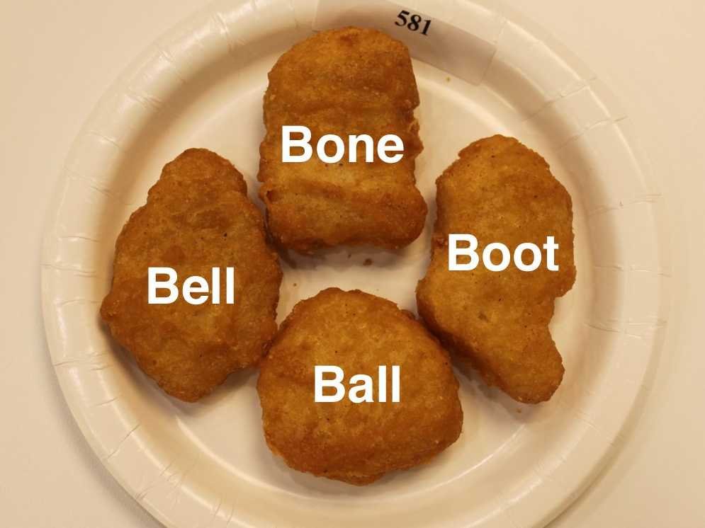 McDonald’s Has Names For Each Of The 4 Different McNugget Shapes