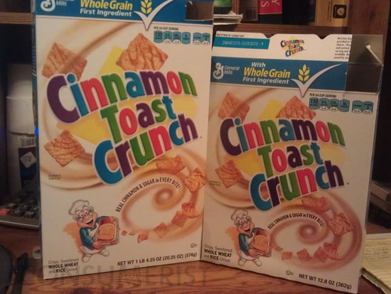 Why Does Cinnamon Toast Crunch’s Whole Grain And Sugar Content Differ In A Smaller Box?