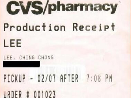 Customer Sues CVS For Writing Her Name As “Ching Chong” On Receipt