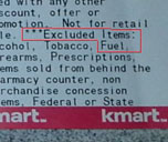 Kmart Gives Me BP Coupon For 30 Cents Off Gas. Excluded Items: Fuel
