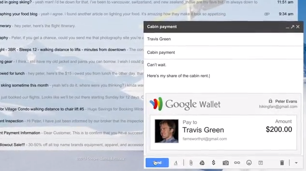 You Can Now E-Mail Your Friends Money Through Gmail