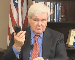 Newt Gingrich Needs Your Help To Name These Newfangled Internet Phones