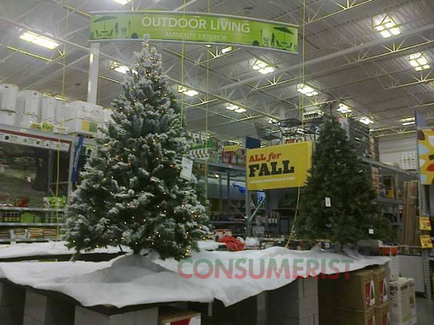 Lowe’s Idea Of Fall Essentials: Christmas Trees