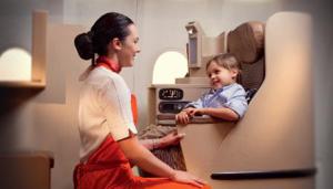 United Arab Emirates' Etihad Airways has been training hundreds of attendants to be "Flying Nannies."