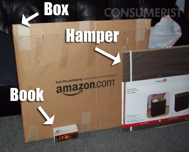 Amazon Sells Hamper And Book, Tosses Them In Single Huge Box
