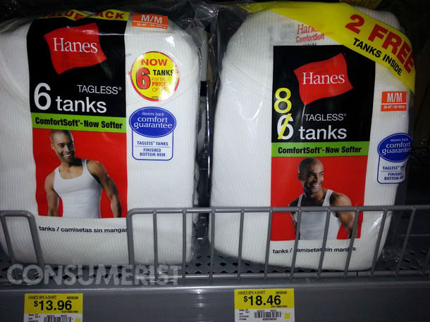 Hanes Throws In 2 Undershirts For Free, Charges More For Them
