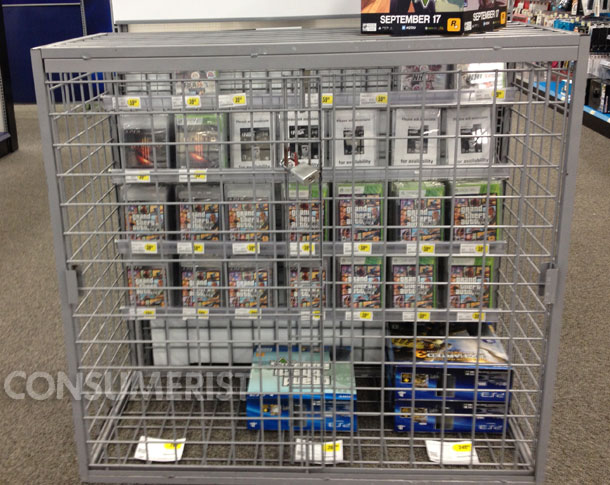 Grand Theft Auto Display At Best Buy Prevents Smaller Thefts Of Video Games