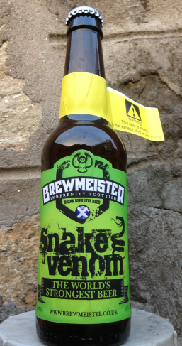 The makers of Snake Venom say they tried too hard to mask the taste of the alcohol in their previous 60% beer, so they went full-on with Snake Venom.