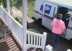 Mail Carrier Decides The Best Way To Get To Customer’s Door Is To Drive Over The Front Yard