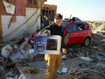 When Tornado Takes Your House But Leaves Your PS4, You’ve Just Gotta Smile