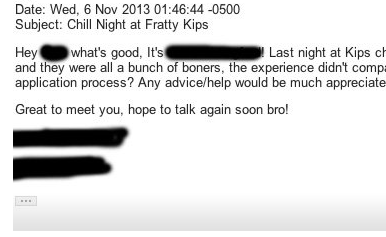 Fulfilling That ‘Banker Bro’ Stereotype In Job-Hunting E-mails Is A Bad Idea