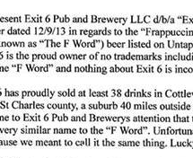 Brewpub Shows Starbucks “The F Word” After Legal Demand To Stop Selling “Frappicino” Beer