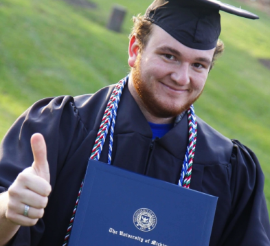 College Senior Hopes To Pay Off Student Loans By Selling Ads On Graduation Cap
