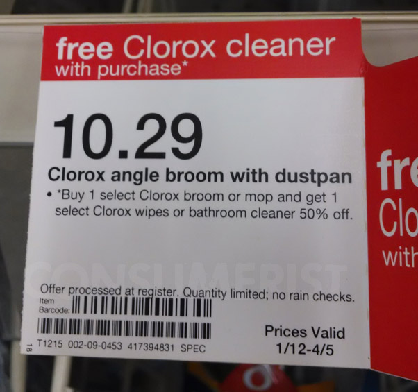 Target Clarifies Confusing Sign: Cleaning Products Are 50% Off, Not Free