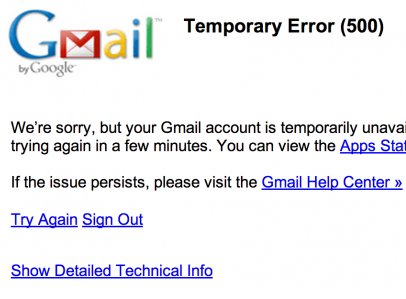 Gmail Goes Down, World Wishes It Could Just Go Home Already