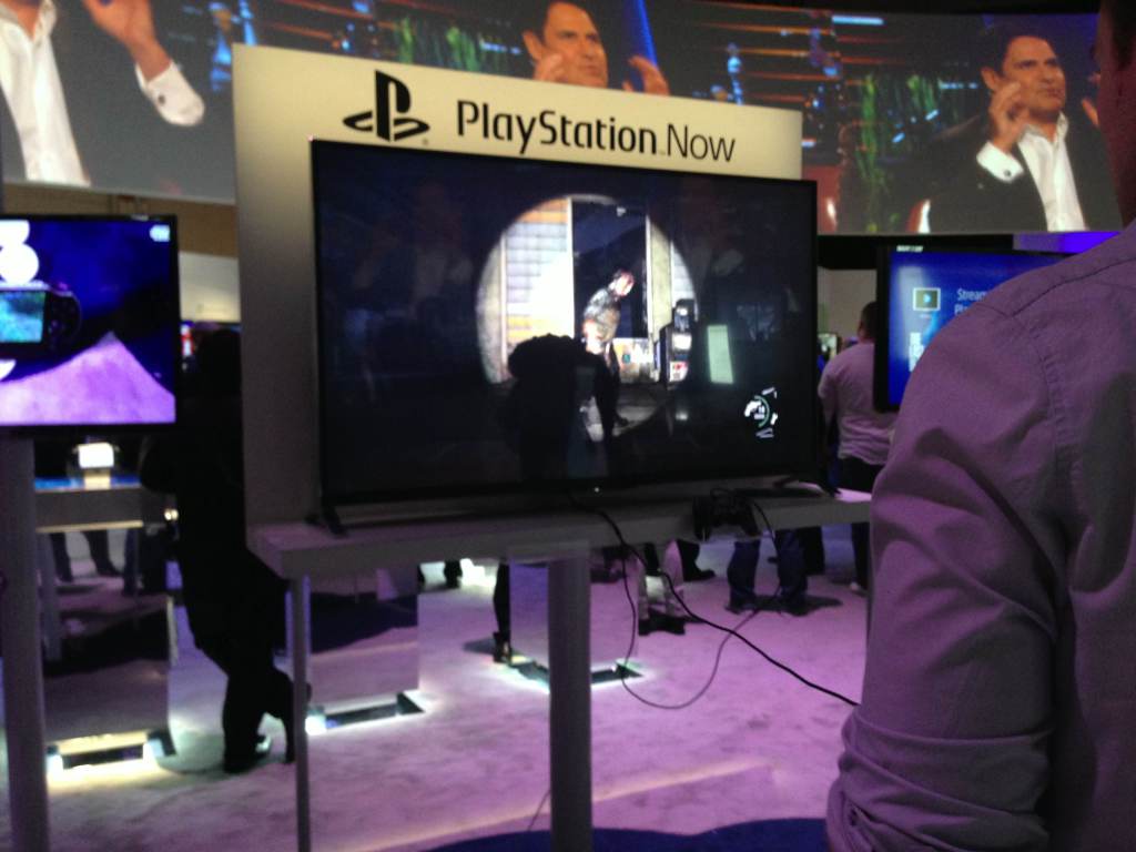 The Sony demo of PS Now at CES in Jan. 2014.