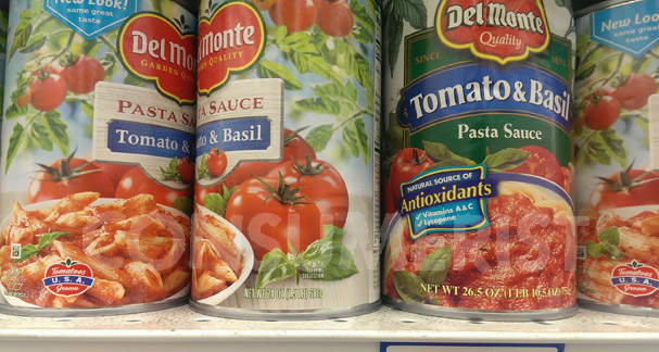 Grocery Shrink Ray Ladles Out 2.5 Ounces Of Del Monte Pasta Sauce