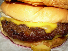 This is not the burger in question. It's just another meat patty with cheese. (Morton Fox)