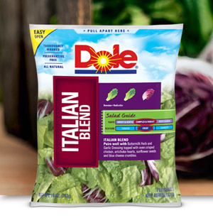 Dole Recalls Italian Salad Mix Due To Possible Listeria Contamination