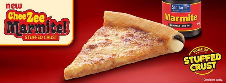 Pizza Hut New Zealand Introduces Marmite-Stuffed Crust Pizza
