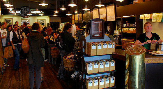 With online ordering at Starbucks you could cut this entire line.  (afagen) 