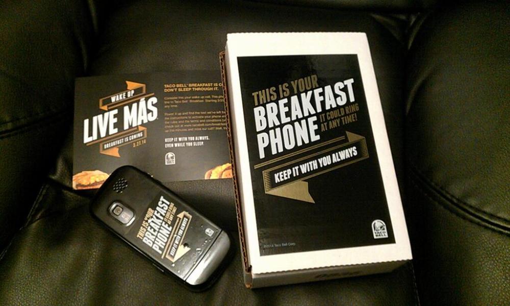 Taco Bell Sends 1,000 People Burner Phones With Secret Breakfast Missions