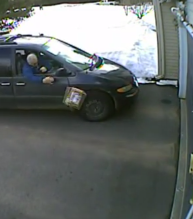 USPS Driver Practices His Bowling With A Customer’s Package… From Inside A Minivan