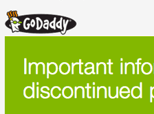 GoDaddy Discontinues Something, Forgets To Tell Customers What