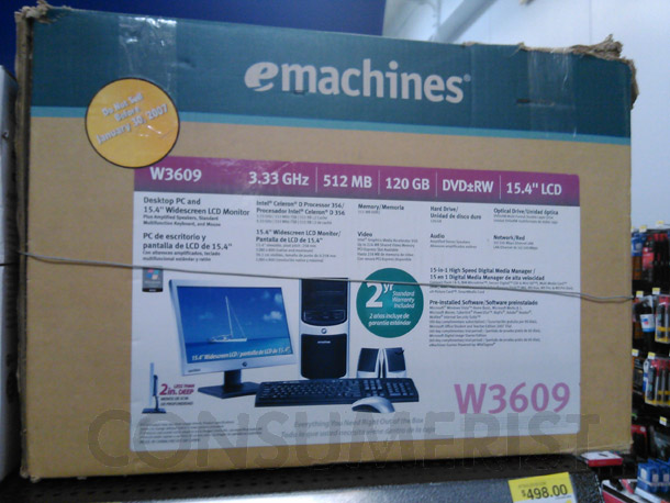 Raiders Of The Lost Walmart Must Wait Until January 30, 2007 To Sell This Computer