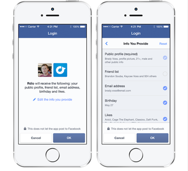 Facebook Updates Its Login System With New Privacy Controls, Anonymous Sign-In