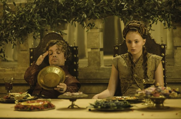 What you don't see is Tyrion watching Sling on a phone hidden in the bottom of that dish. 