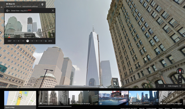 The Freedom Tower in NYC, then and now.