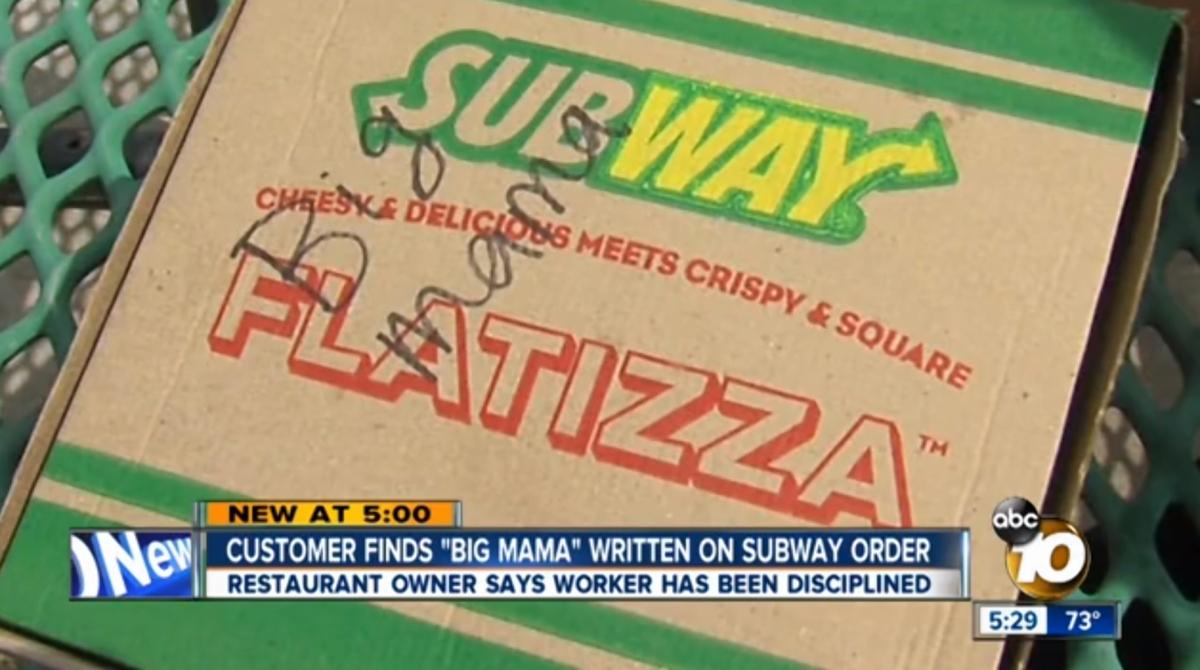 Woman Suing Subway Because It’s Rude To Write “Big Mama” On Her Flatizza Box