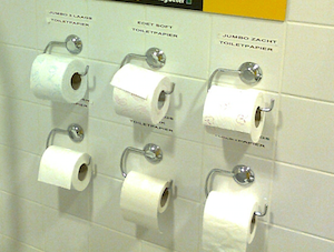 Dutch Supermarket Invites Shoppers To Pop A Squat And Try Out Different Brands Of Toilet Paper