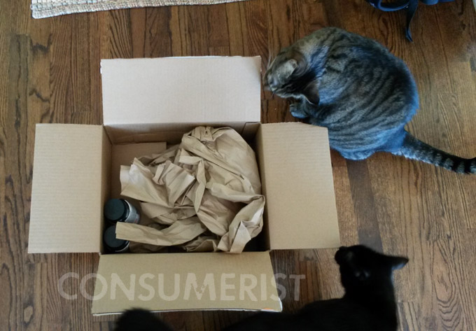 Walmart Stupid Shipping Gang Sends Box That Fits Supplements, Wads Of Paper, Cats