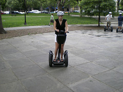This is a person on a Segway. (pbm.)