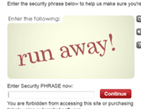 TicketMaster’s CAPTCHA Has Important Message For You About Ticketmaster