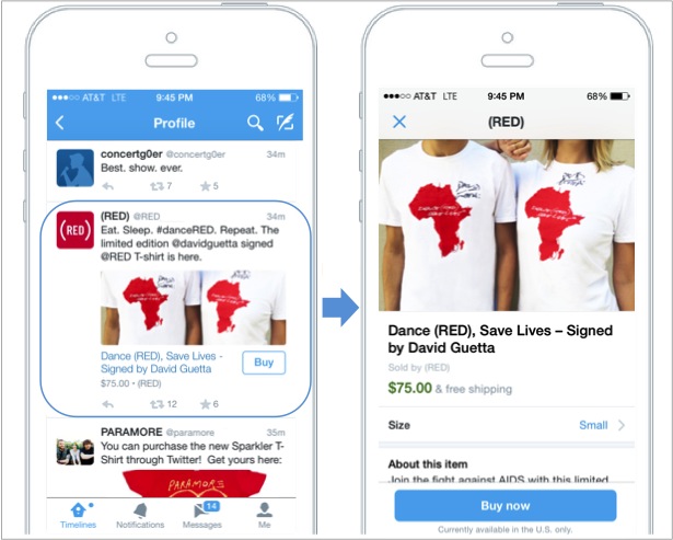 Twitter Adds “Buy Now” Button For Limited Set Of Musical Artists, Nonprofits And Brands