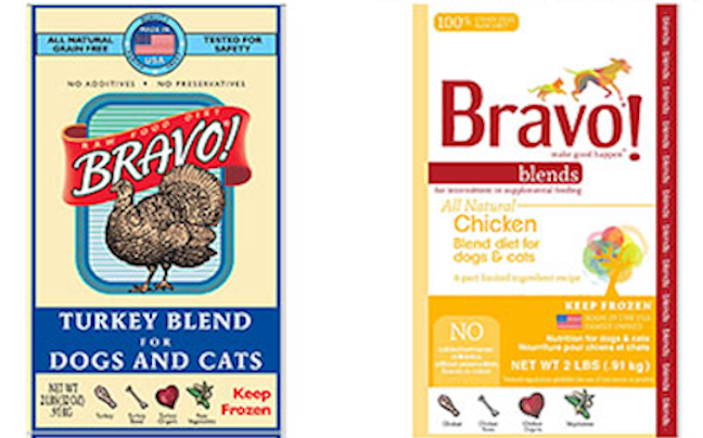 These Bravo products are being recalled because they have the potential to be contaminated with Salmonella.