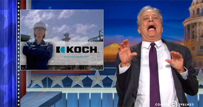 ‘The Daily Show’ Rewrites Koch Industries Commercial That Runs During Show