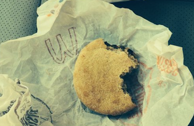 A Mississippi man claims he received a half-eaten muffin covered in jelly from a local McDonald's restaurant. 