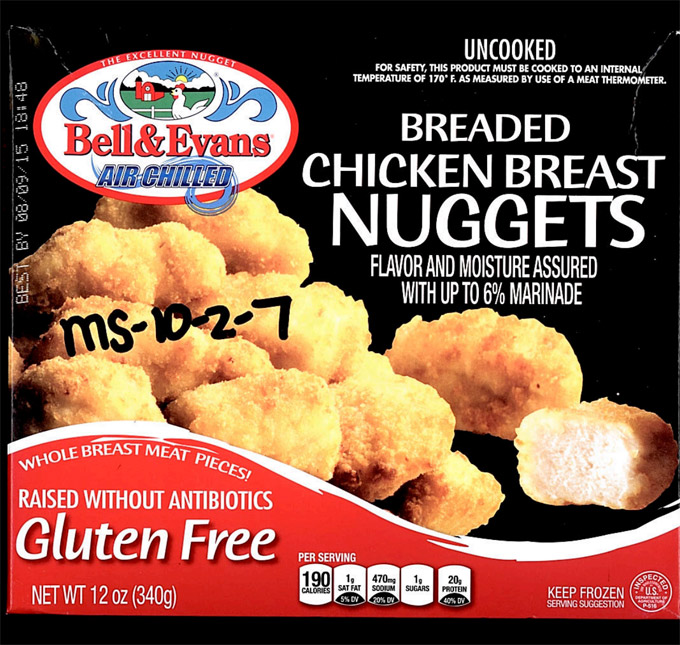 31,600 Pounds Of Gluten-Free Chicken Nuggets Recalled For Staphylococcal Enterotoxin