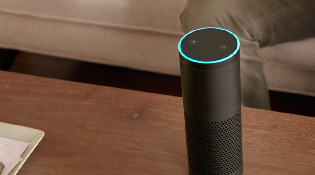 The current version of the Amazon Echo. 