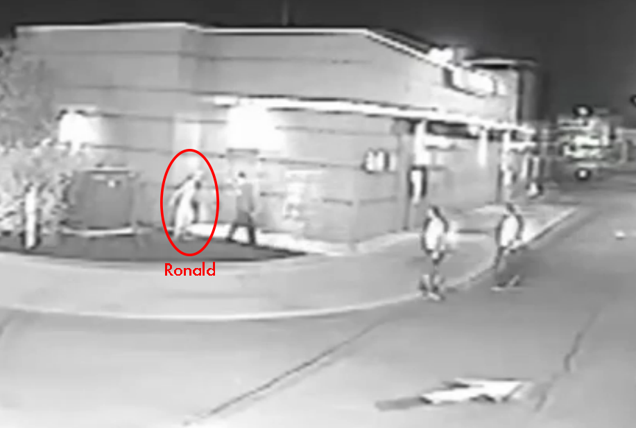 Surveillance footage showing the kidnapping.