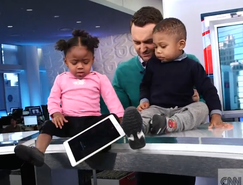 Toddlers Try And Fail To Destroy A New iPad