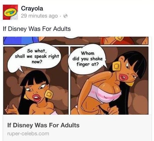 Crayola Apologizes After Hackers Post NSFW Pics To Kid-Friendly Facebook Page