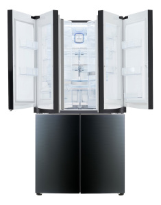 The LG Door-in-Door refrigerator claims to reduce loss of cold air when opening the doors. 