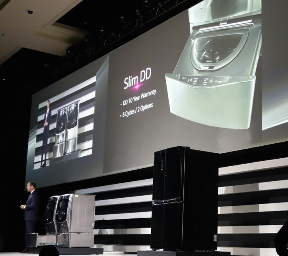 LG Figures Out What To Do With Washing Machine Pedestals — Put A Small Washer In Them