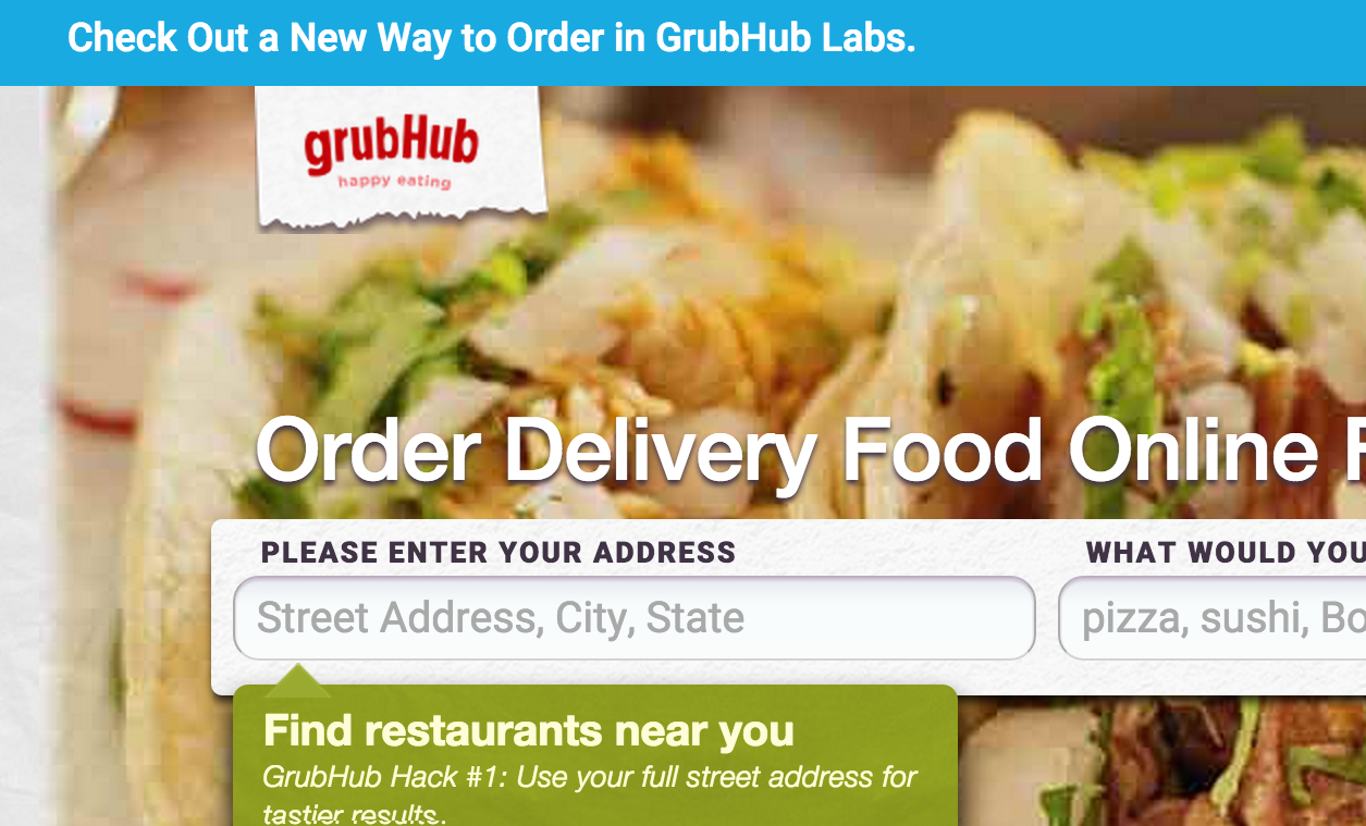 GrubHub Now Also Wants To Deliver Food To Your Door